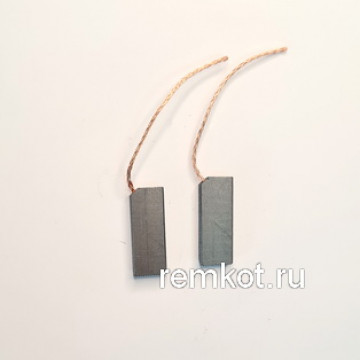 Угольные щетки электродвигателя 5х13,5х35мм, с проводом, с угла, 2шт